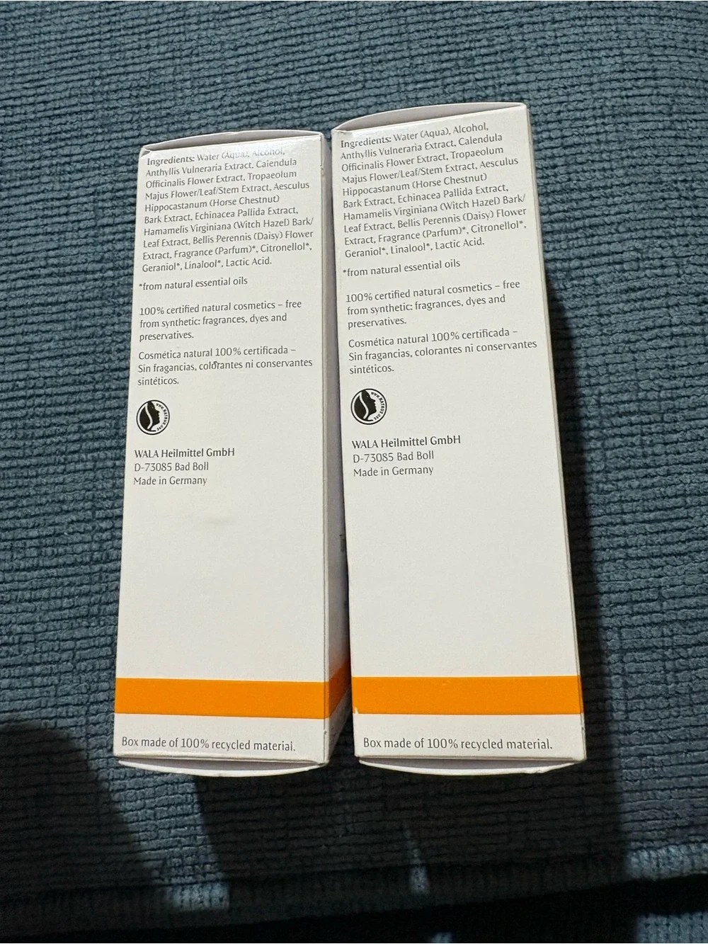 Dr. Hauschka Tónico Facial Especial — White with Orange Accent NEW WITH BOX